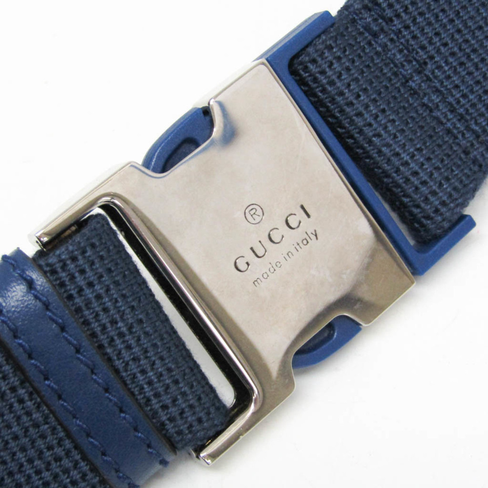GUCCI Authentic Blue Leather Fanny Pack - Picture 10 of 12